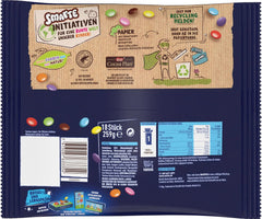Pochettes Nestlé SMARTIES Mini XXL, lentilles colorées au chocolat, idéales à partager et à déguster en famille et entre amis, colorants naturels, emballage recyclable, 1 paquet (1 x 259g)