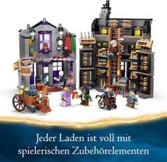 LEGO Harry Potter Costumes d'Ollivander et de Madame Malkin, Les Terres du Chemin de Traverse, Ensemble de jeu pour enfants, Jouets sorciers, Cadeaux fantastiques pour filles, garçons et fans à partir de 8 ans 76439 Jeux de construction Besuche den LEGO-Store