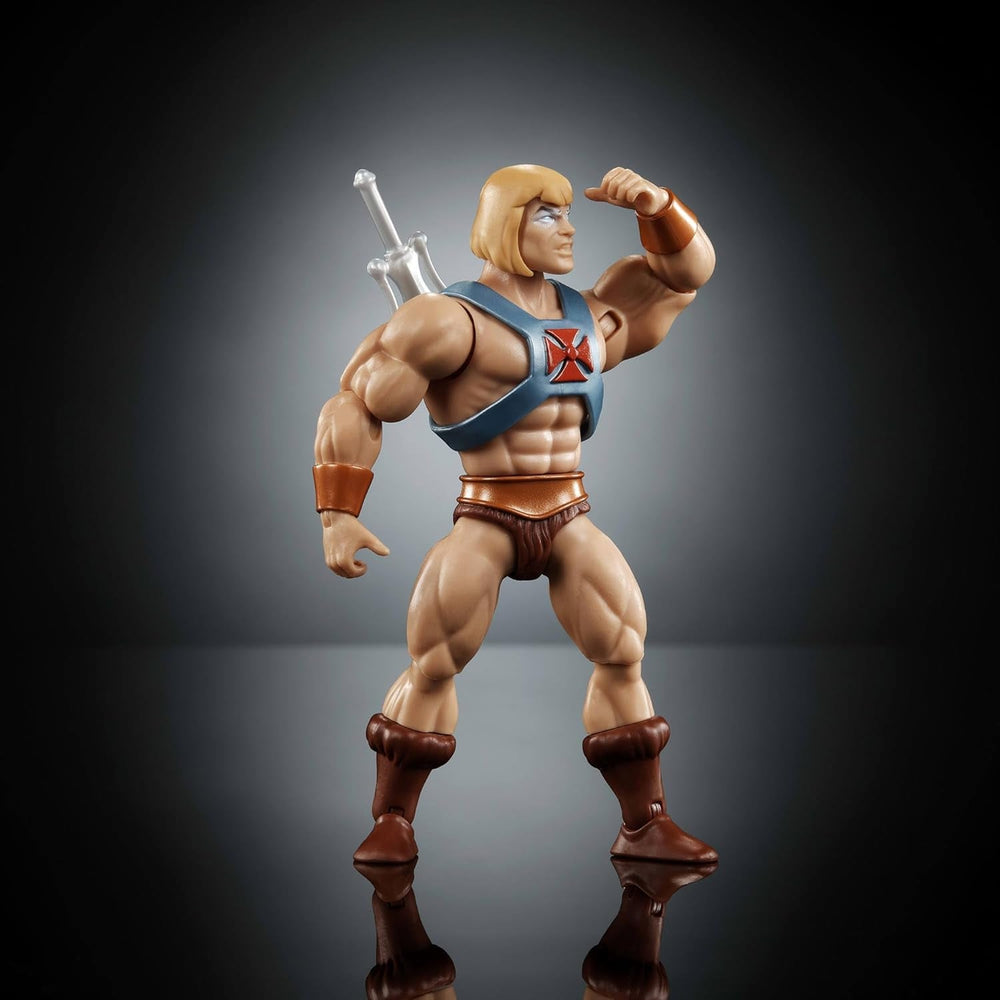 Figurine d'action Masters of the Universe Origins Faker de la collection de dessins animés, environ 14 cm de haut, réplique de He-Man de la série télévisée des années 1980, design détaillé et 16 points de mouvement, JBM82 Action figures Naty Shop