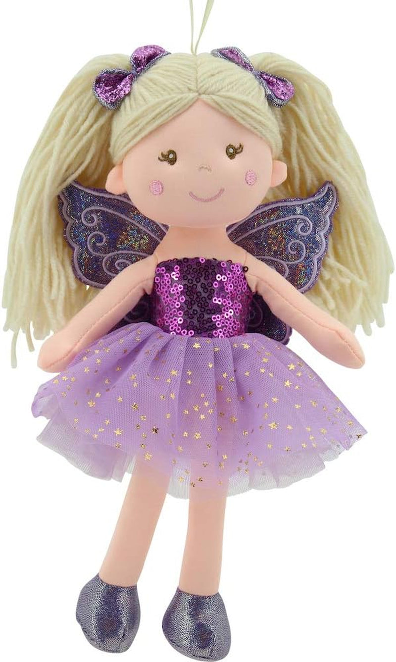 11766 Poupée en tissu Fée en peluche Princesse 30 cm Violet