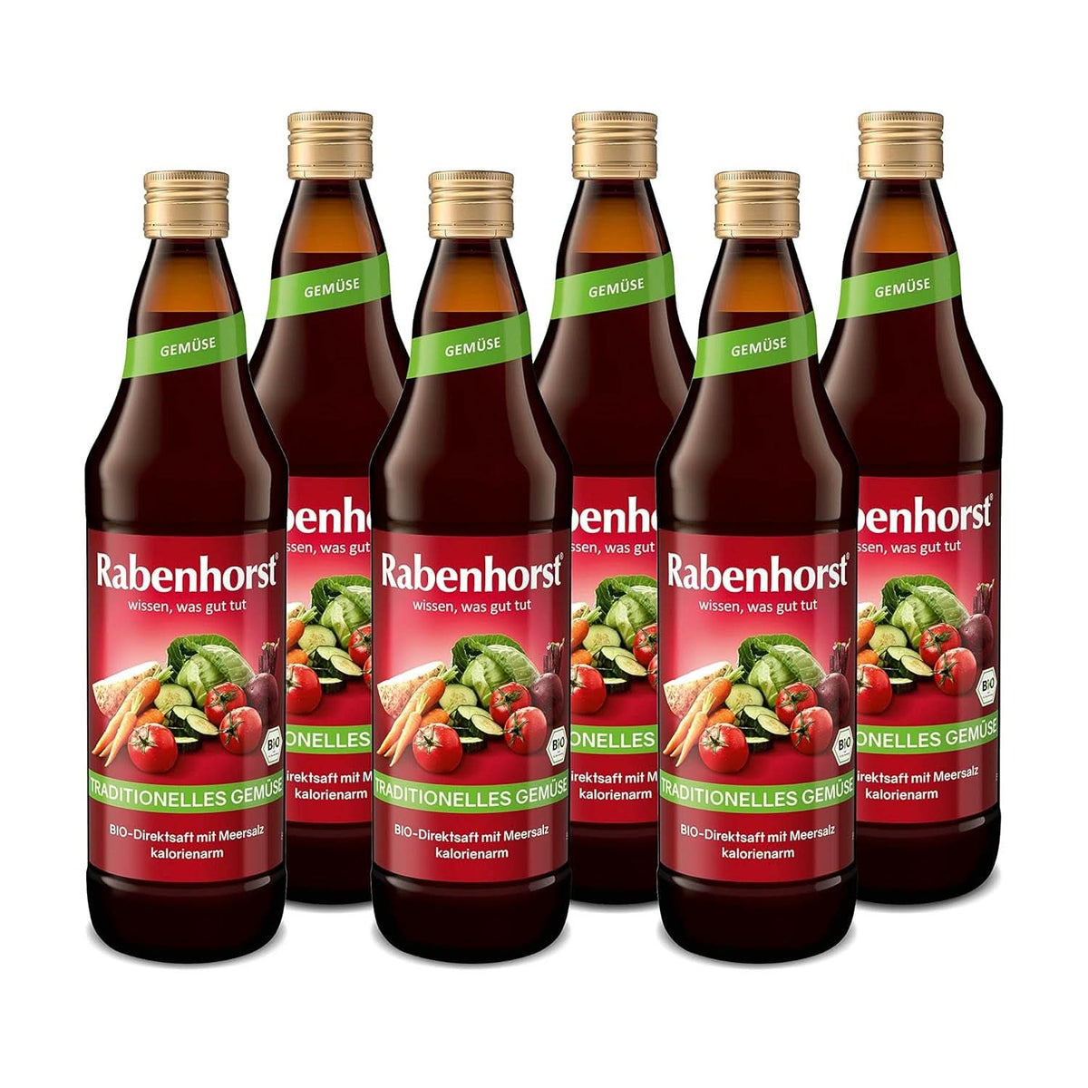RABENHORST (6 X 700ml) - Jus de légumes de haute qualité à partir de divers légumes Boissons sans alcool Naty Shop