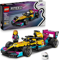 LEGO Speed ​​​​Champions F1 ACADEMY Rennwagen - Spielzeug Modellauto - Mit Formel 1 Rennfahrerin Minifigur - Geschenk für Mädchen, Jungen & Erwachsene Fans à partir de 10 ans - 77258