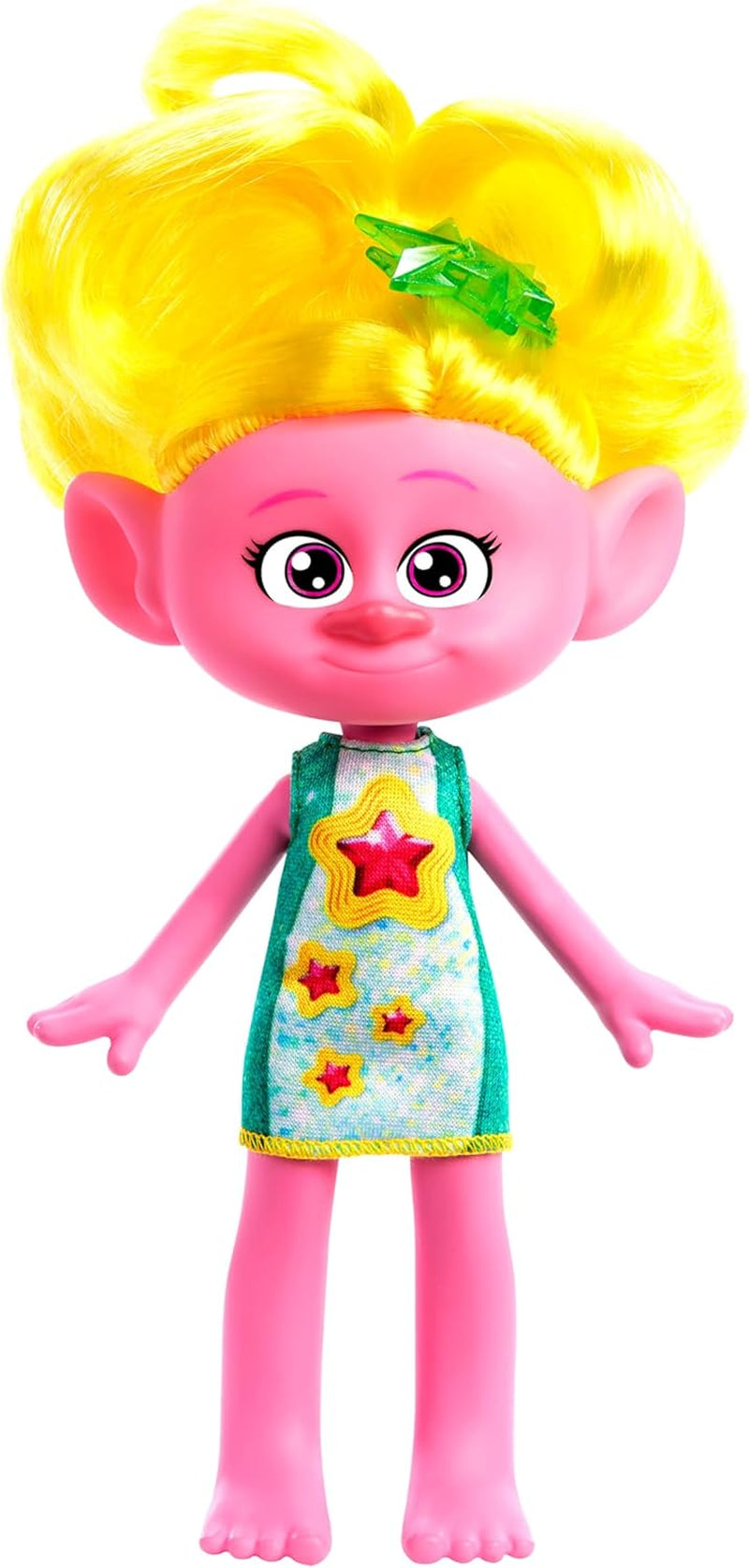 Mattel DREAMWORKS TROLLS Gemeinsam Stark – Poupées en chenille à poils longs avec couleur bleu clair Cheveux pour style, lila Stirnband, pour enfants de 3 ans, HNF15