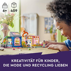 LEGO Friends Ensemble de construction de magasin de mode vintage pour enfants avec magasin de jouets, figurines et chat, modèle de jeu de rôle pour le développement socio-émotionnel, cadeau pour filles et garçons de 6 ans 42614 Jeux de construction Besuche den LEGO-Store