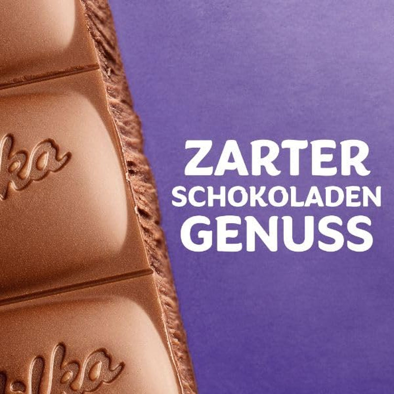 Milka Black Milk – Ciocolată alpină neagră cu lapte și umplutură cremoasă de nuga – 85g (pachet de 5)