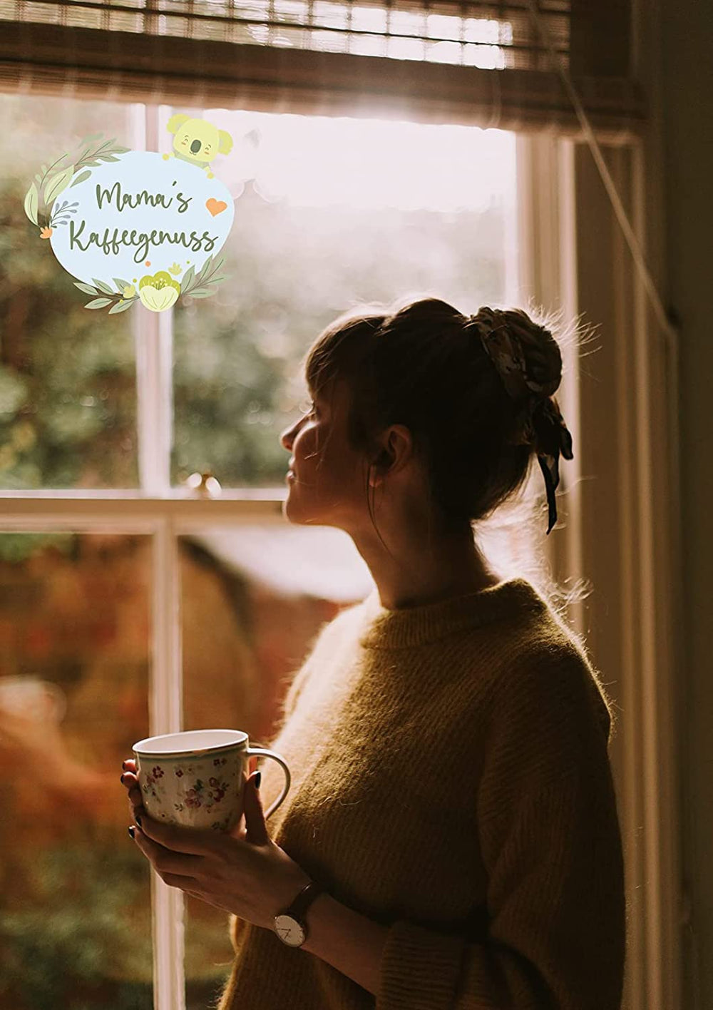 Mama's Coffee Pleasure®binky - Espresso en grains décaféinés Cremoso - décaféination naturelle au CO² - légèrement torréfié au tambour en Italie - idéal pendant et après la grossesse