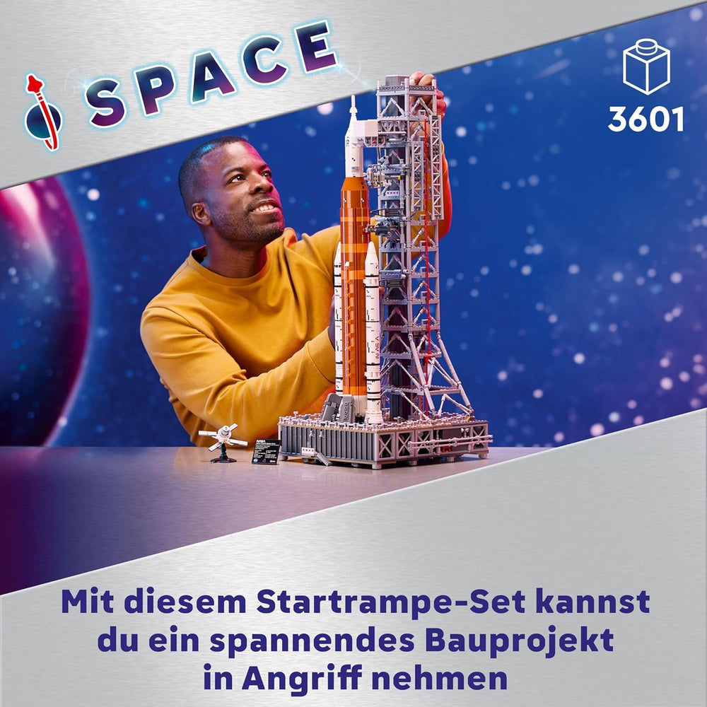 LEGO Icons NASA Artemis Startrampe, Geschenk, Dekoration fürs Wohnzimmer oder Büro, Bauset für Erwachsene, mit Orion-Raumkapsel und Startrampe, Sammlerstück 10341