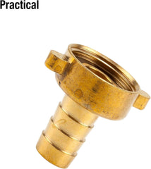 Gardena Raccord de tuyau en laiton, 2 pièces : raccord en laiton de haute qualité, filetage 26,5 mm (G 3/4"), pour tuyaux 1/2" (13 mm) (7140-20)