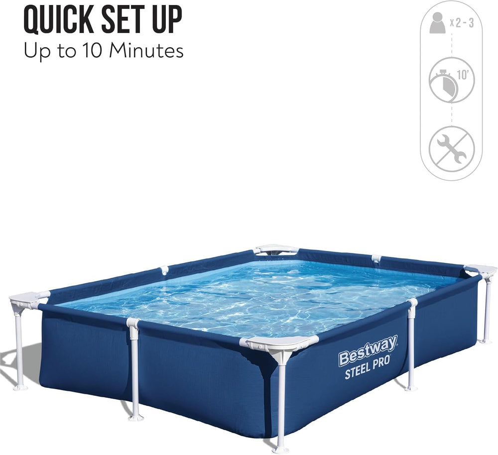Piscine 2,21 mx 1,50 mx 43 cm / 7'3" x 59" x 17"