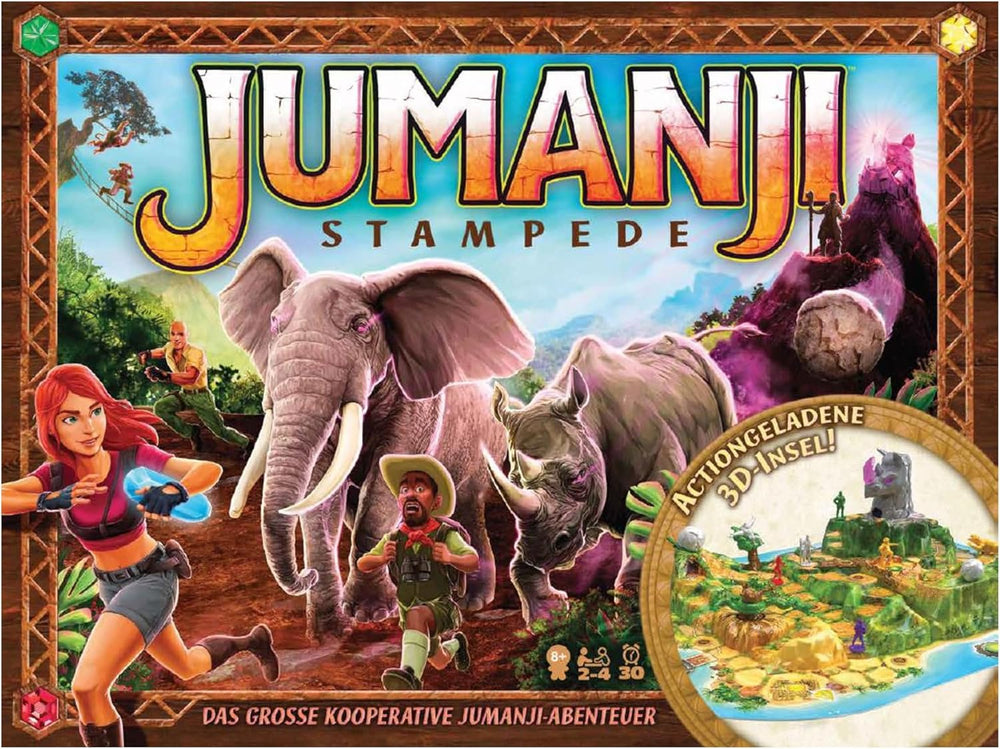 Spin Master Games - Jumanji Stampede - un jeu d'aventure 3D coopératif massif pour toute la famille, 2 à 4 joueurs, à partir de 8 ans