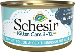 Hrană umedă pentru pisici Cat Jelly Kitten Tuna cu Aloe Vera, jeleu, 24 cutii x 85 g