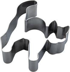 Zenker Emporte-pièce en forme de chat et de bosse – Parfait en acier inoxydable pour Halloween – Passe au lave-vaisselle – Idéal pour la pâtisserie d'Halloween, Argent