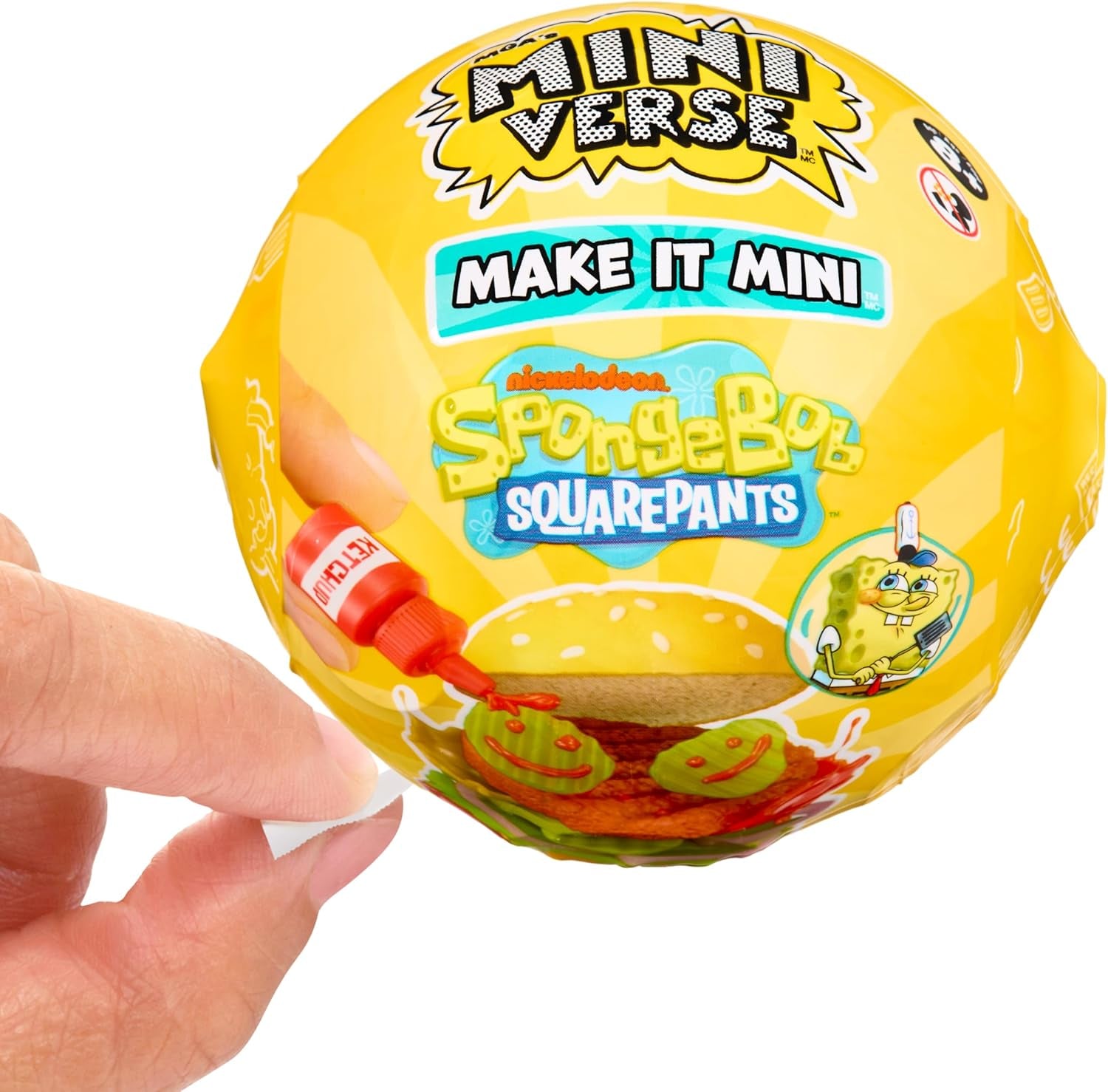 MGA's Miniverse Make It Mini Spongebob Squarepants – Mini-Sammlerstücke, Kunstharz-Bastelspiel, Nachgebildete Lebensmittel, Nicht ESSBAR, Für Sammler & Kinder ab 8