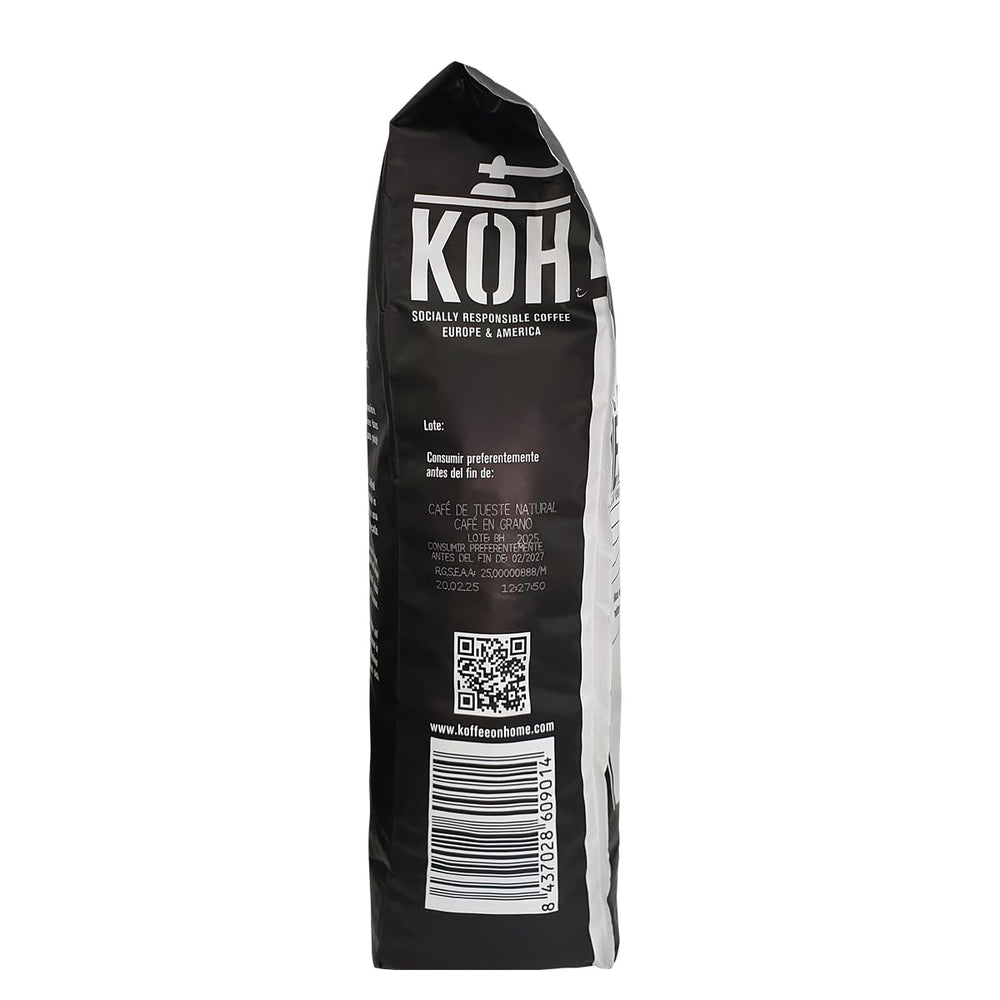 Ganze Kaffeebohnen 100% Arabica de l'Éthiopie – 1 kg – Geröstet naturel – Mittlere Intensität – Fruchtige & Zitrusnoten – Premium-Qualität aus Oromia – Idéal pour Espresso & Moka