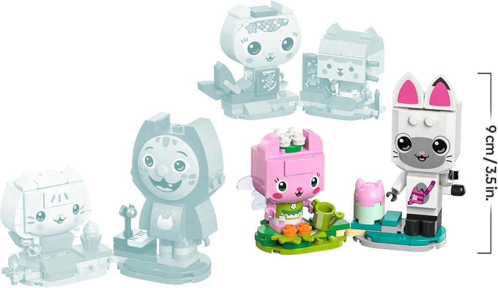 LEGO Gabbys Puppenhaus Gabbys Katzenfreunde - Spielzeug mit 6 Tierfiguren inkl. Meerkätzchen und Kitty Fairy - Présentoir - Cadeau pour les filles à partir de 6 ans - 11215