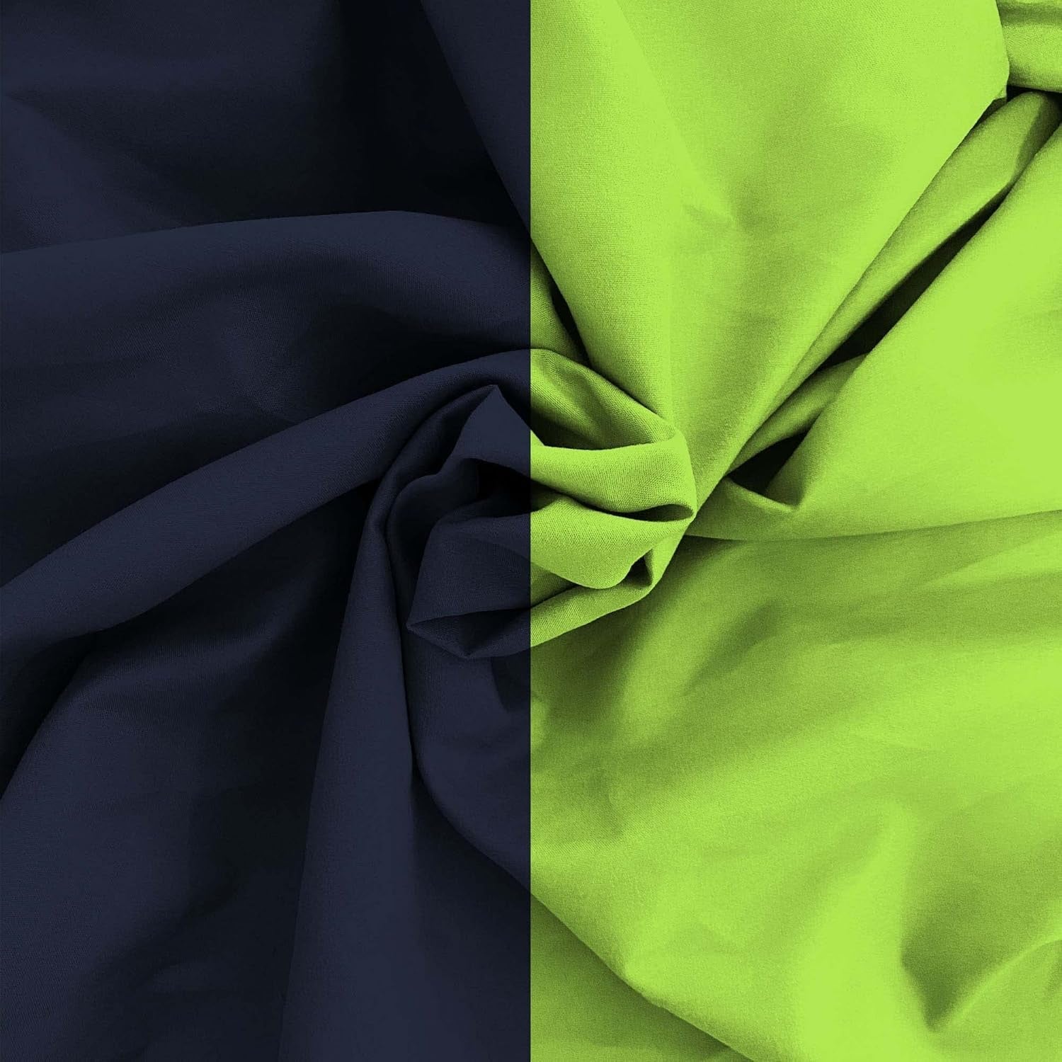 Couette élégante pour lit double 260 X 270 Cm bleu foncé/vert pomme Lits et couettes Besuche den Italian Bed Linen-Store