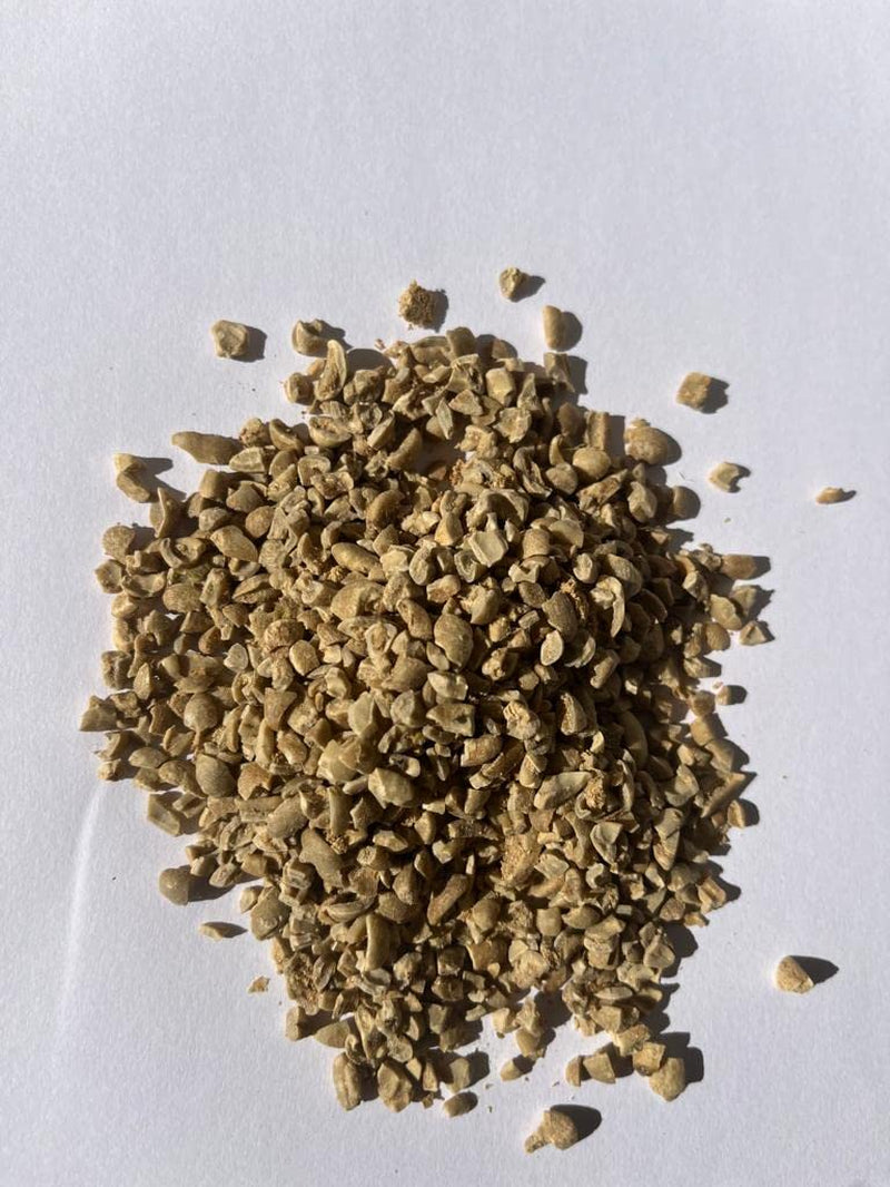 Café vert pour infusion, 100% naturel au gingembre, 500g - Grains concassés du Café Arabica Colombia Excelso - Sphère cadeau - Tamis à infusion en acier inoxydable