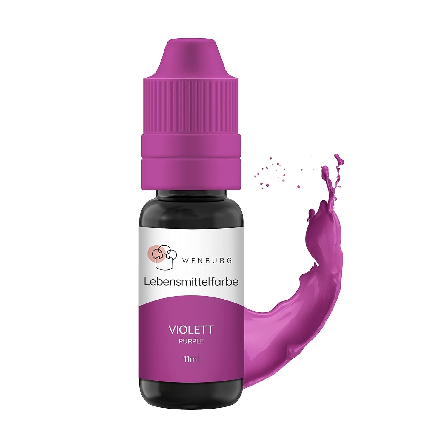 Colorant alimentaire Wenburg, pailleté, 11 ml, concentré, fabriqué en UE, liquide. Pour colorer la pâte, les boissons, les arômes, le slime - Colorant alimentaire à paillettes dorées - Colorant à gâteau doré - Paillettes dorées