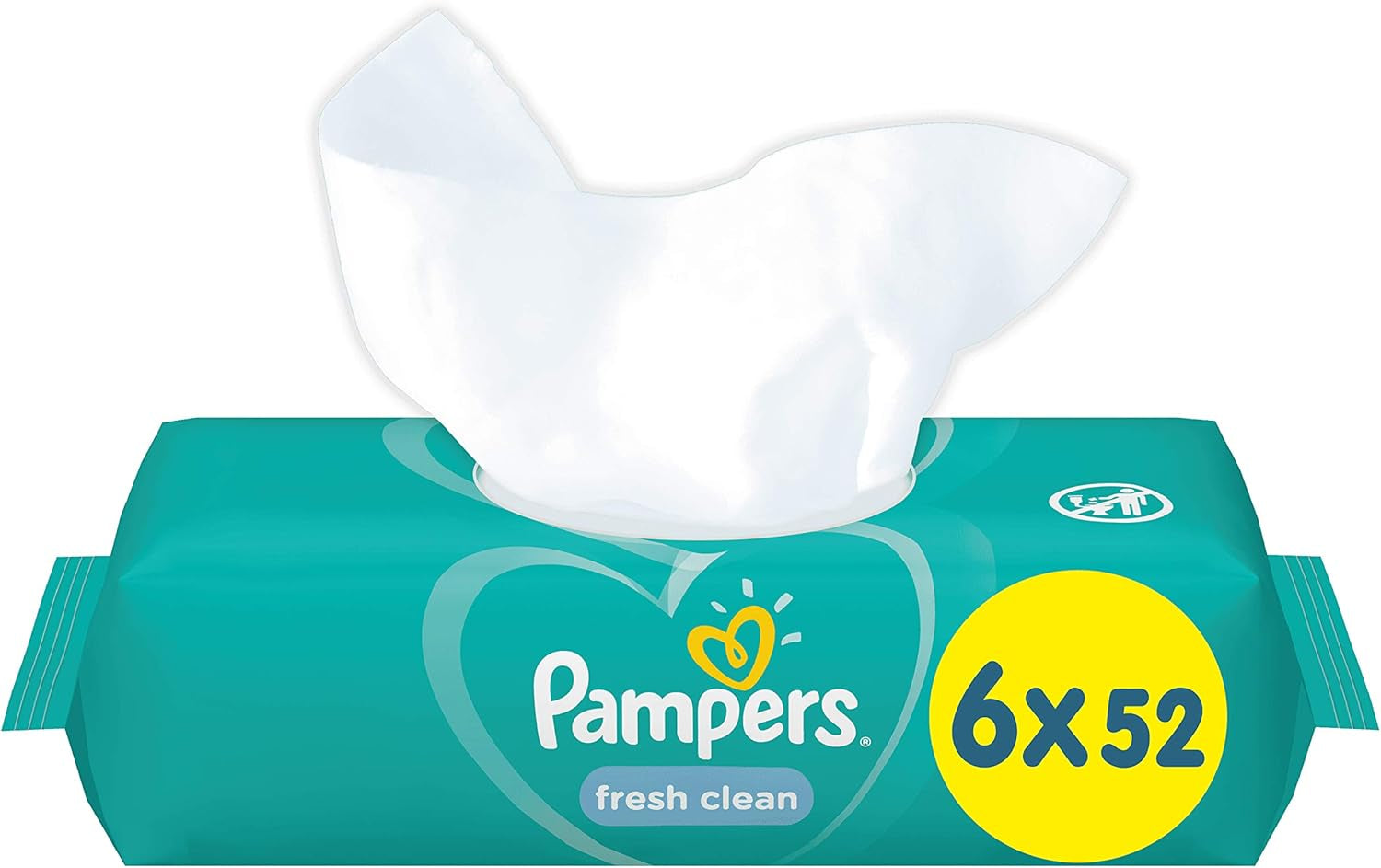 Pampers 81688049 Lingettes pour bébé Fresh Clean, blanches