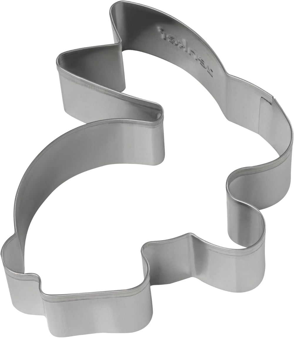 Lot de 5 moules à biscuits lapin de Pâques, moules à biscuits, moules à biscuits et fondants, moules à biscuits en acier inoxydable de haute qualité, ustensiles de cuisine, couleur : argent