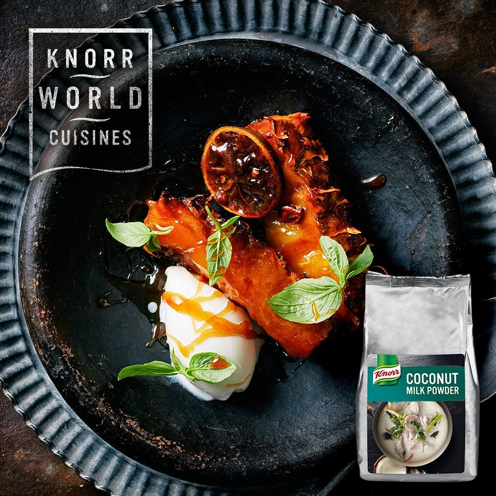 Knorr Kokosmilch Pulver (Lait en poudre aus 20 frischen Kokosnüssen, ergibt 6,6 Liter Kokosmilch) 1er Pack (1 x 1 kg)