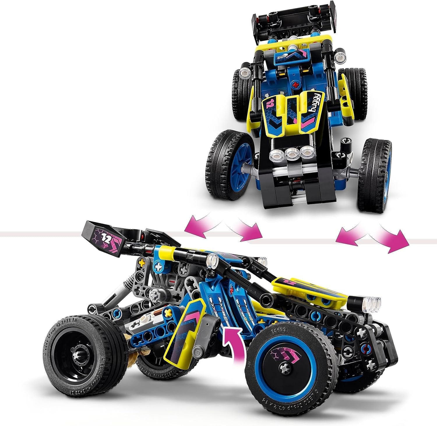LEGO Technic Offroad Racing Buggy Car Jouet pour enfants Buggy Racing Car Kit de construction Cadeau pour garçons et filles de 8 ans Modèle de voiture de rallye 42164 Jeux de construction Besuche den LEGO-Store