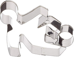 Boîte à biscuits en forme de joueur de football, env. 9 cm, argent