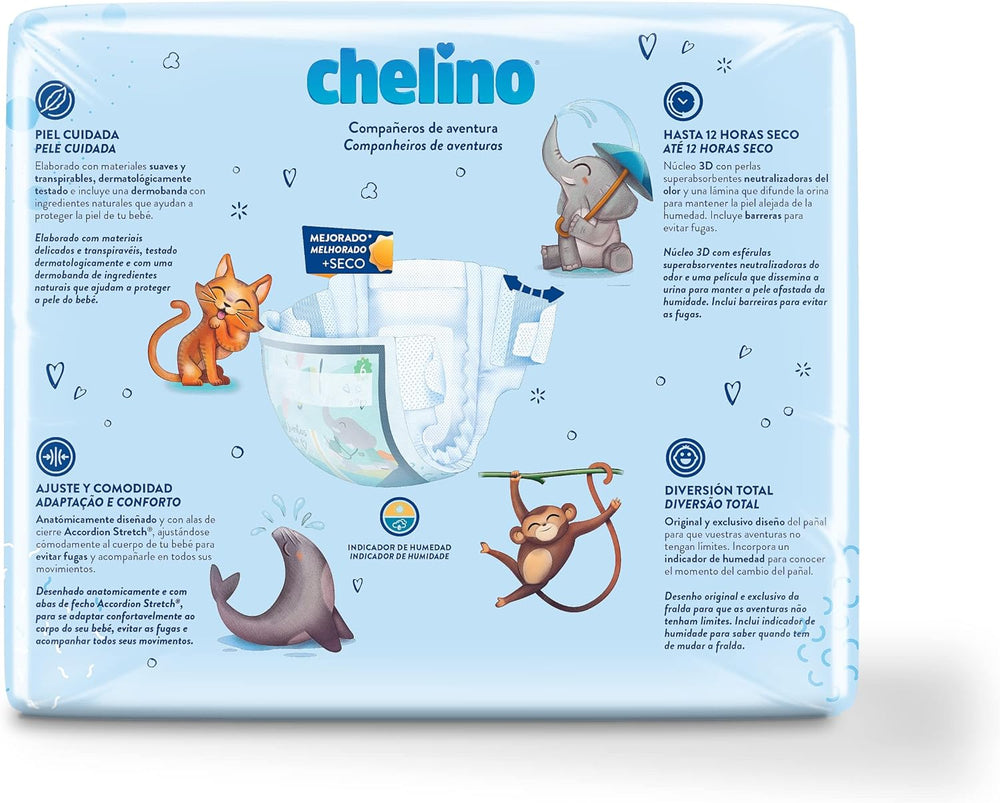 Couches Indas Fashion & Love XL, taille 6 (17-28 kg), 27 pièces