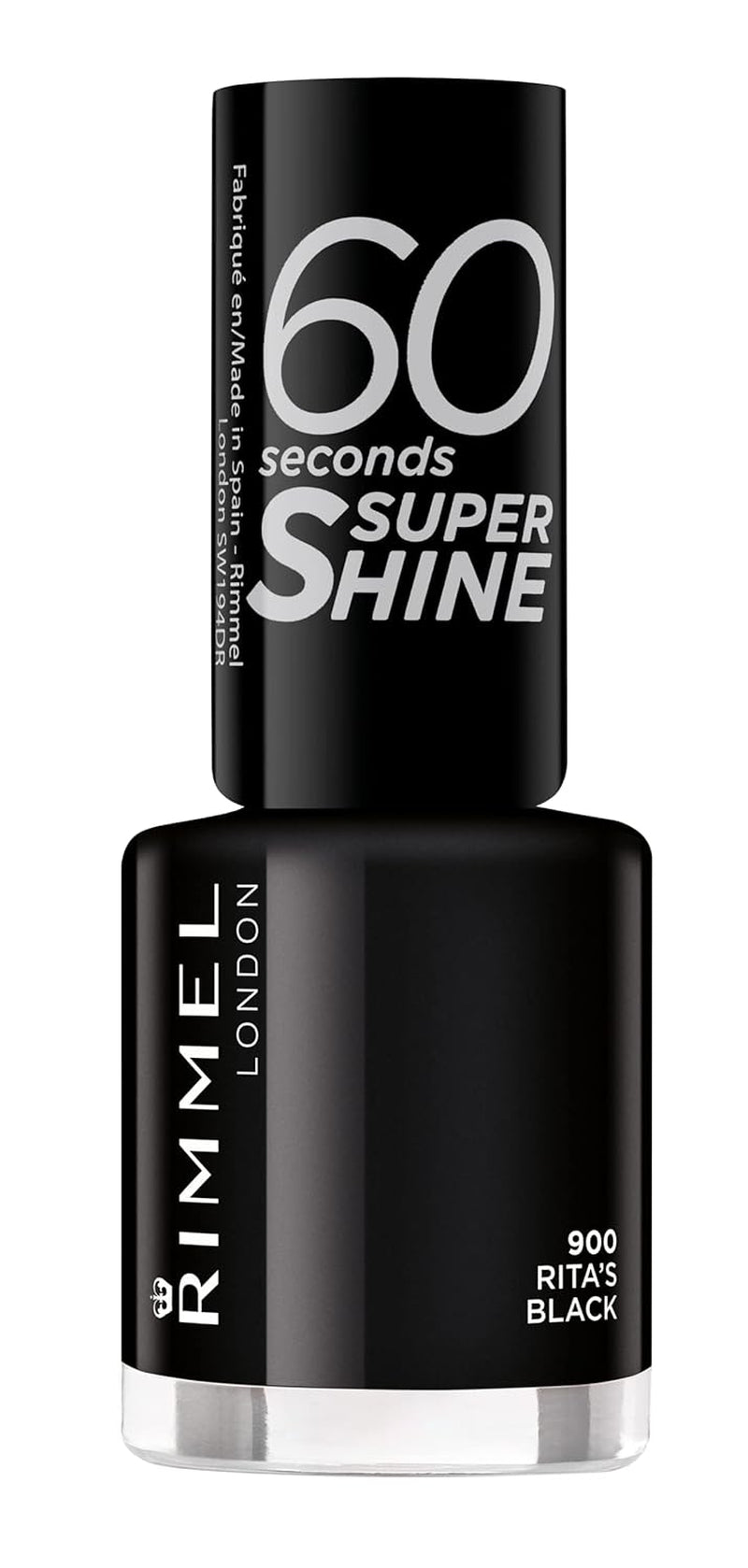 Oja Rimmel 60 Seconds Super Shine, uscare rapidă, culori vibrante, durabilă, 8 ml, 112 Almost Apricot