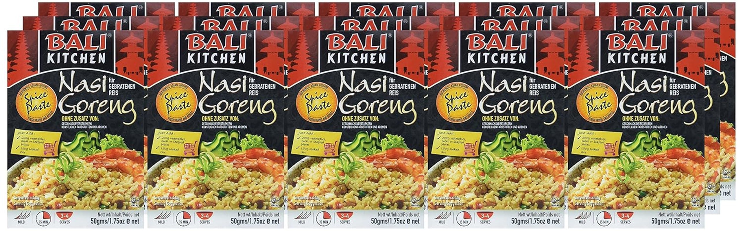 Nasi Goreng, paquet de 15 (paquet de 15 x 50 g)