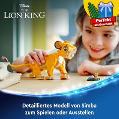 LEGO Ç€ Disney Simba, le lionceau du roi lion, jouet de construction pour enfants, set de jeu fantastique avec la figure du lion, idée cadeau sympa pour filles et garçons à partir de 6 ans, jouet pour enfants 43243 Jeux de construction Beuche den LEGO-Store