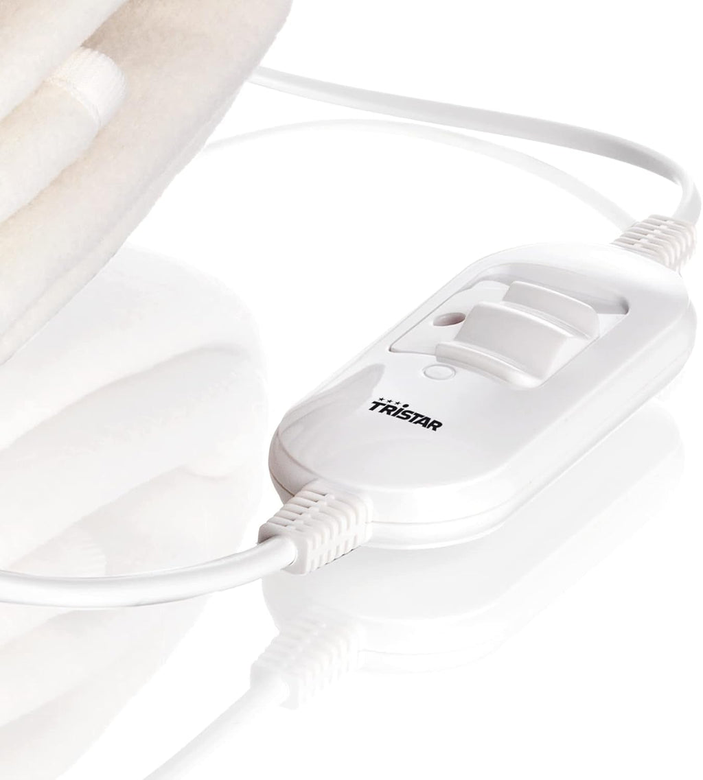 Pătură termică Tristar - Pătură electrică din fleece, 2 niveluri de încălzire, lavabilă la mașină, 150 X 80 Cm, BW-4753 Plapumi si pilote Naty Shop