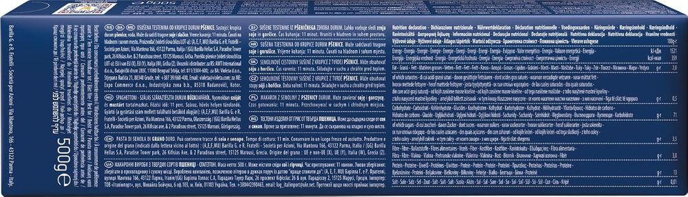 Pâtes de blé dur Barilla Classic Spaghetti No. 7, toujours al dente (1 x 500 g)