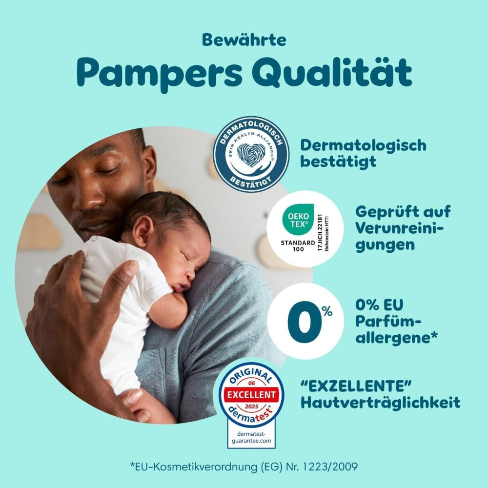 Pampers Premium Protection Pants taille 5, 144 couches, 11 kg - 17 kg, avec réglage à 360° et poignets anti-fuites souples pour un confort et une protection optimaux