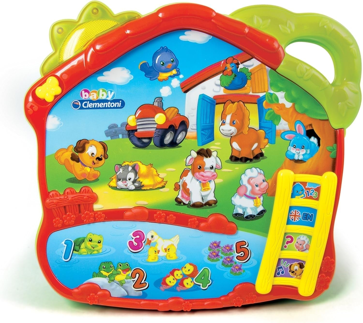 Clementoni 14989 La Fauernhof cântă și învață jocul Ita Playset Prima copilărie 871, Multicolor, 3 Jucarii Bebe Naty Shop Titlu implicit