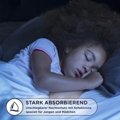 Huggies DryNites Couches de nuit super absorbantes pour filles de 4 à 7 ans, 4 x 16 couches culottes (64 pièces), paquet mensuel