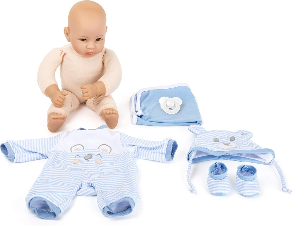 Poupée Small Foot Lukas, comprenant vêtements amovibles, tétine et couverture douce, jeu de rôle, 11238