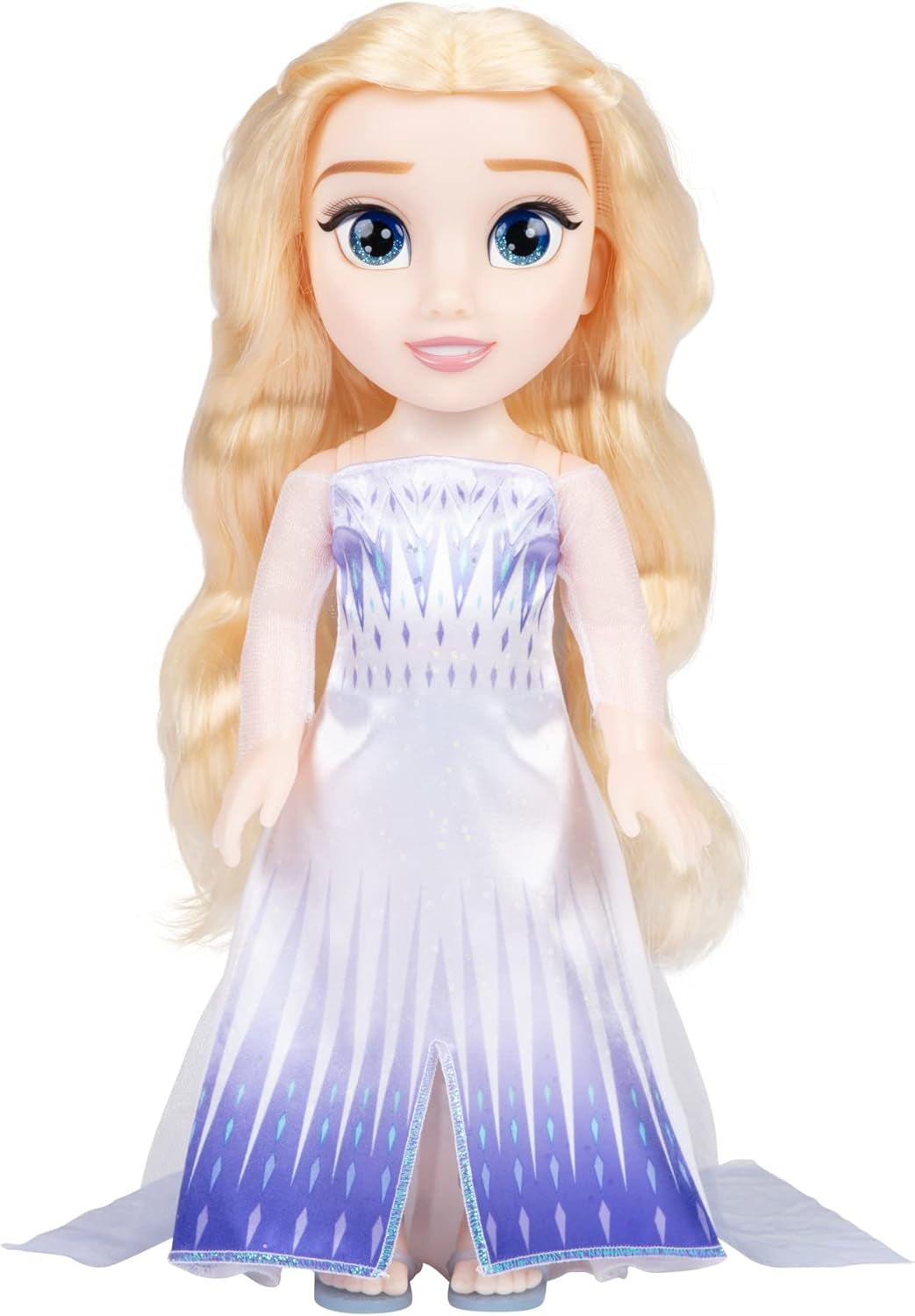 Disney Die Eiskönigin Singende ELSA La poupée Reine des Neiges 35 cm, chante "Show Yourself", avec accessoires pour plus de plaisir, parfait pour les filles à partir de 3 ans Blanc et Bleu