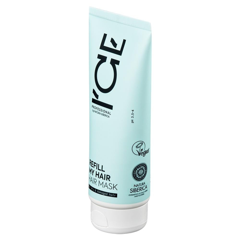 NATURA SIBERICA ICE Recharge My Hair Mascarilla Caplar Cabello SECO 200 ml Masque capillaire Naty Shop
