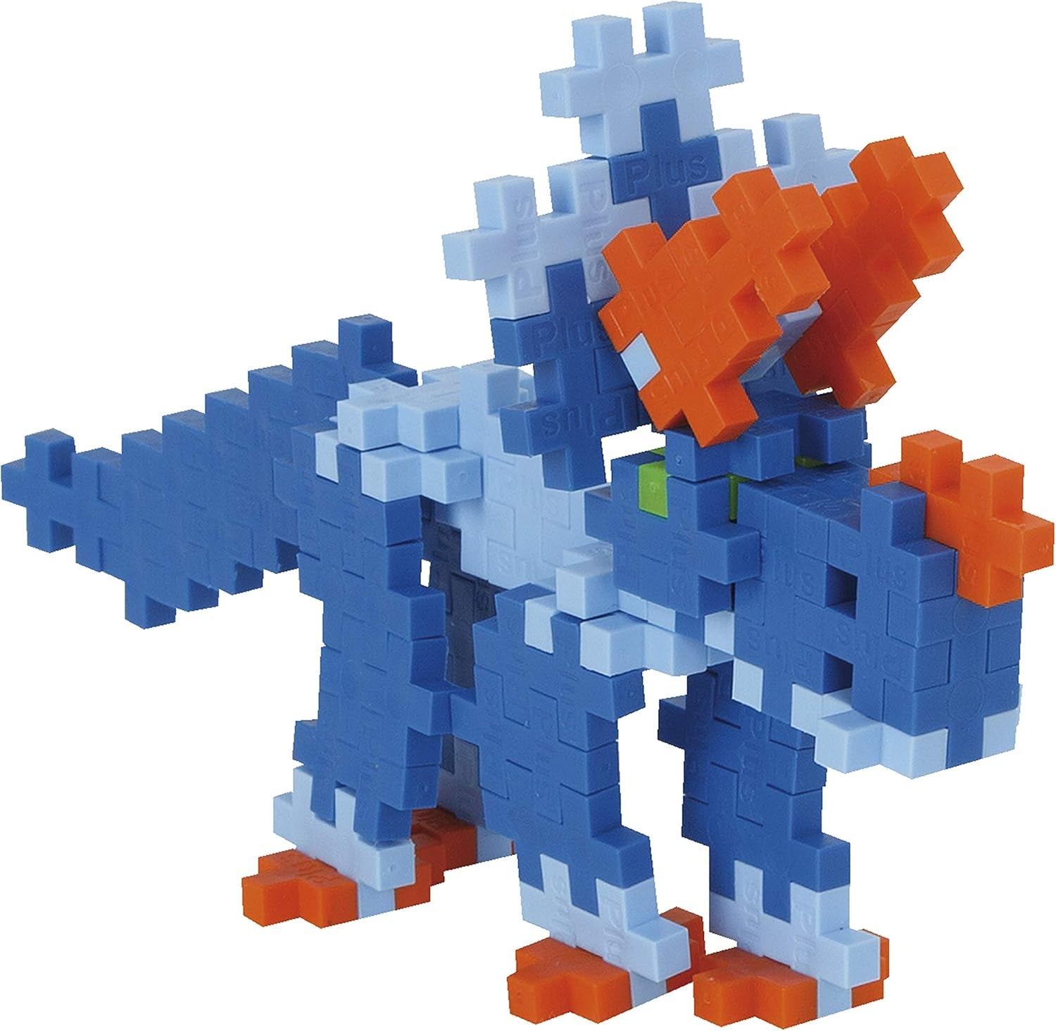 Plus-Plus 7266 Geniales Konstruktionsspielzeug, Dinosaurier-Mix, Bundle aus 4 verschiedenen Kreativ-Bausteine Tubes inkl. Bauplatte, 400 Teile, Mischfarben