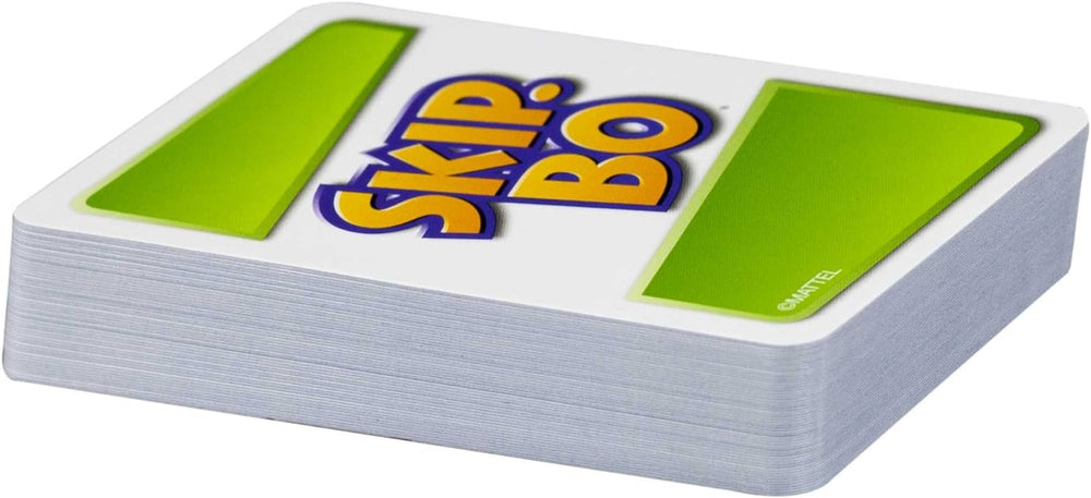 Mattel Games Skip-BO, Joc de cărți pentru familie, Perfect ca joc pentru copii, joc de călătorie sau joc pentru adulți, Joc de societate, pentru 2-6 jucători, Vârste 7+, 52370