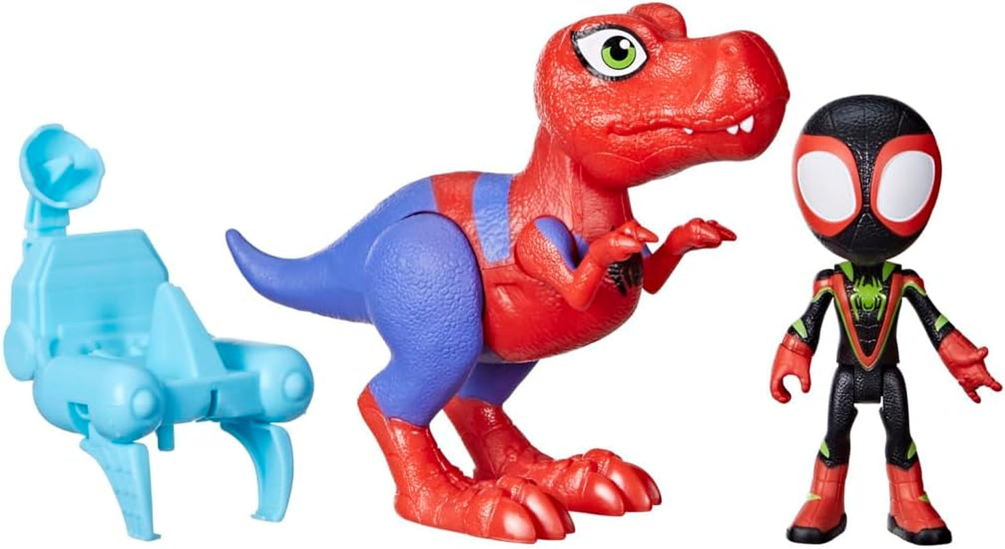 Marvel Spidey And His Super Friends Dino-Webs Spidey-Rex & Miles "Spin" Morales Spider-Man Action Figure Set Action figures Naty Shop