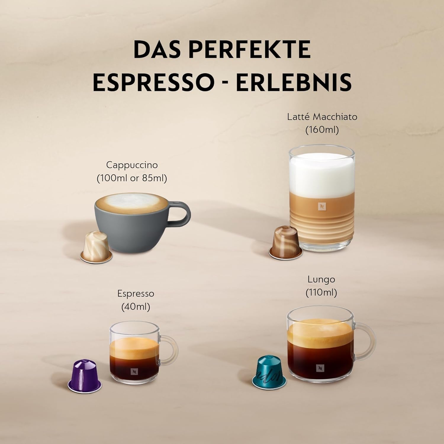 Machine à expresso avec capsules Nespresso XN761B Citiz&Milk | Mode veille automatique | 1260 watts | Capacité du réservoir d'eau : 1 l | Pression de la pompe : 19 bars | Argent