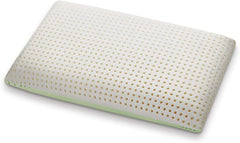 Oreiller orthopédique de soutien du cou - Aloe biologique - Aloe Vera Oreiller viscoélastique Hauteur 14 cm Housse 100% coton Oreiller visco - Oreiller en mousse à mémoire de forme - Fabriqué en Italie Naty Shop Oreillers standards