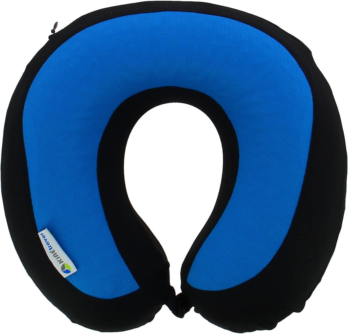 Kine Travel 169803 Oreiller cervical en gel Oreiller de voyage ergonomique approuvé par Physio Oreillers de voyage noir et bleu Naty Shop Titre par défaut