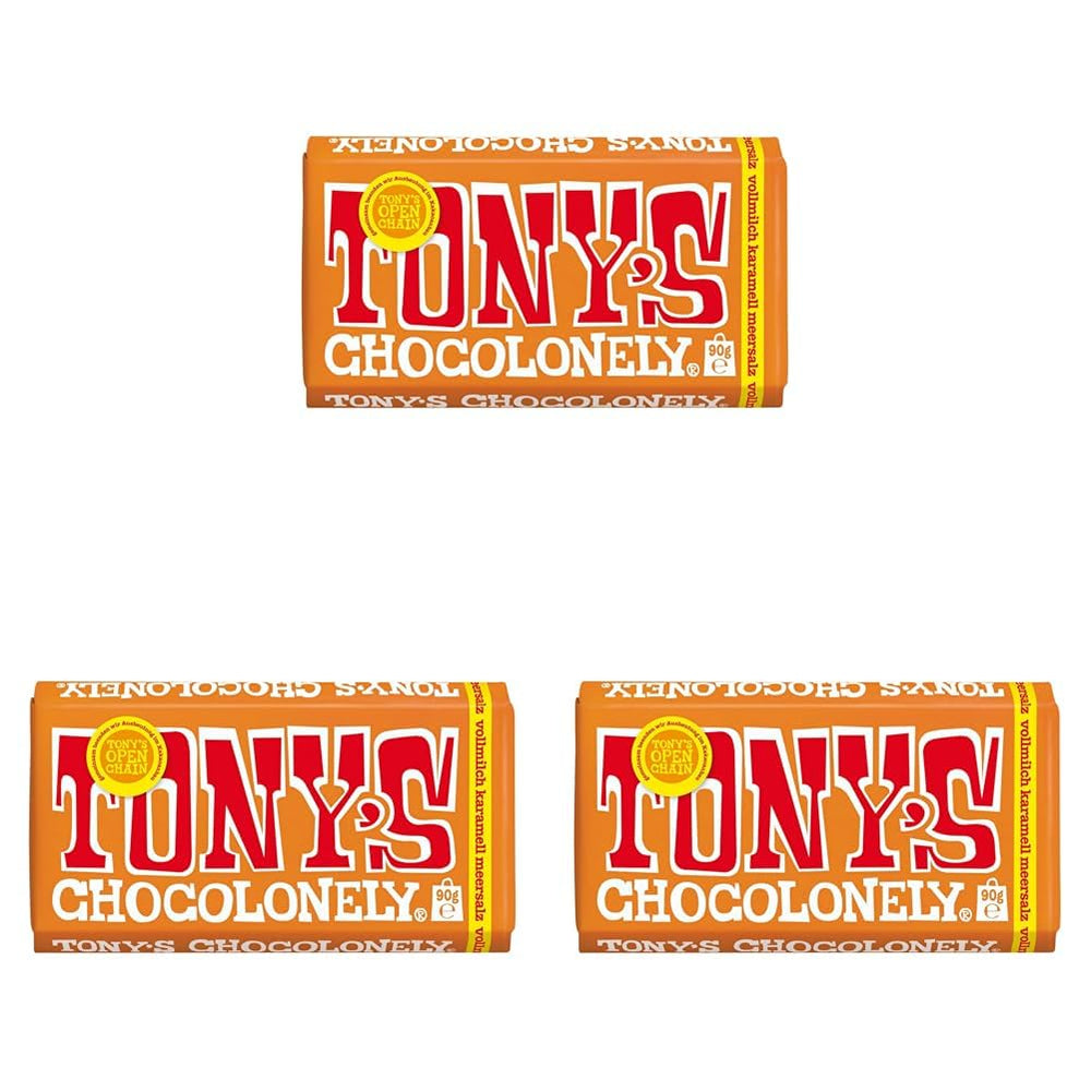 Tony's Chocolonely - Chocolat noir aux amandes et sel marin 90g