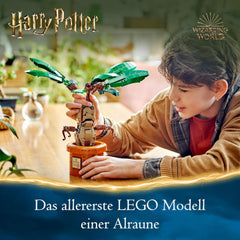 LEGO Harry Potter Zaubertrankpflanze: Alraune, Pflanzen-Spielzeug mit Topf, magisches Geschenk für Mädchen, Jungen und alle Fans, Spielset für fantasievolle Kinder, Wohn-Deko 76433