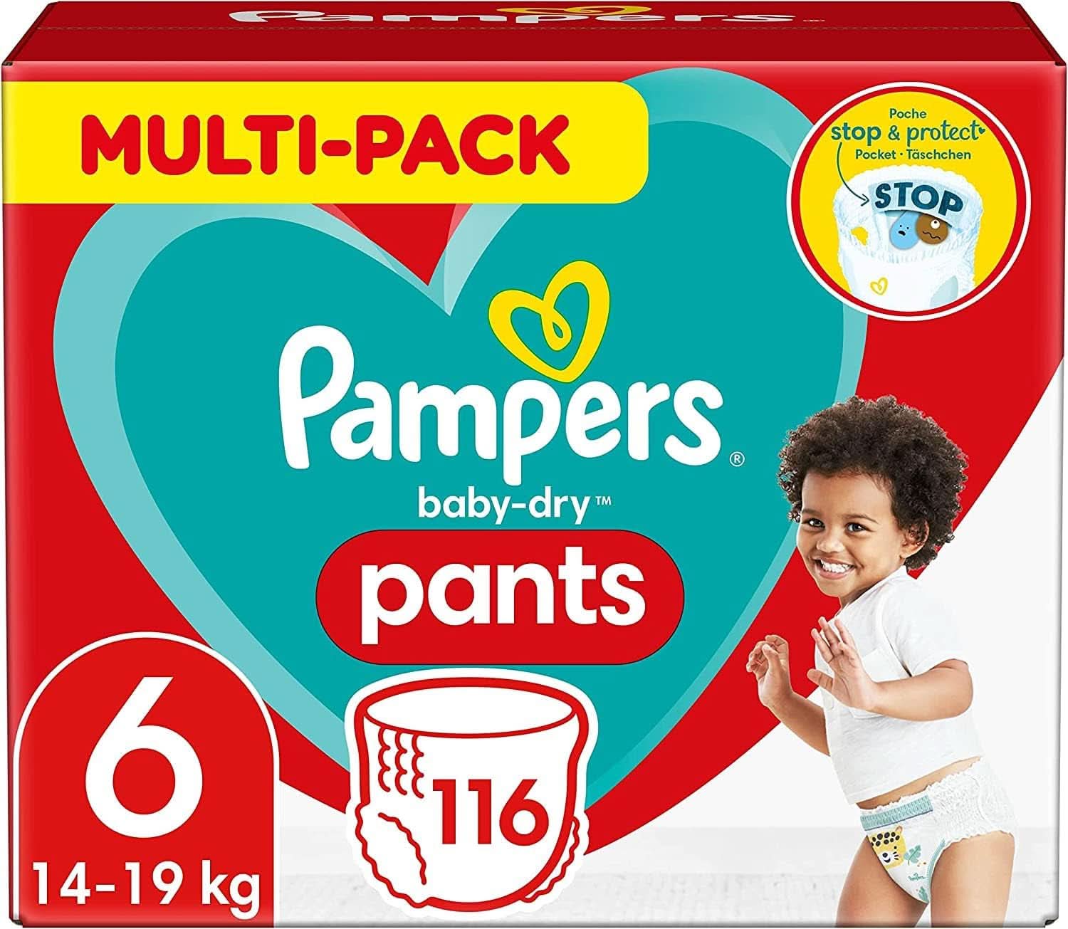 Pampers Windeln Pants Größe 5 Baby-Dry, 160 Windeln, 12Kg-17Kg, 360° Fit Hilft, Auslaufen Zu Verhindern Mother and Child Naty Shop 6 (116 pcs) Classique