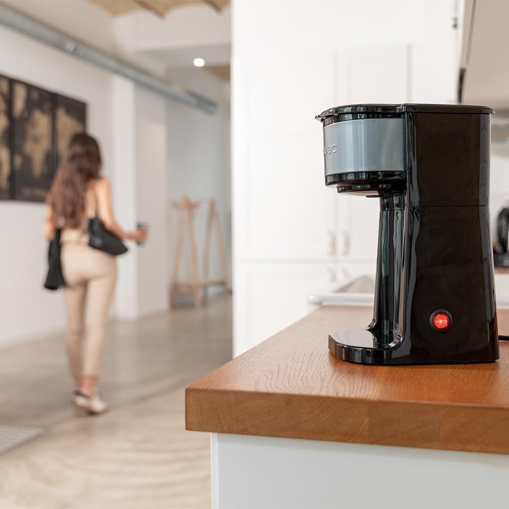 Machine à expresso Cecotec Coffee 66 Drop & Go avec carafe thermique, 700 W, capacité 420 ml, bec verseur scellé, filtre permanent ou en papier, fonction d'arrêt automatique, récipient avec fenêtre