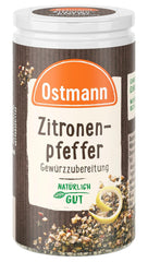 Ostmann Gewürze - Zitronenpfeffer Gewürzzubereitung | Pour vinaigrettes, sauces et plats de poisson 40 g dans Der Streudose